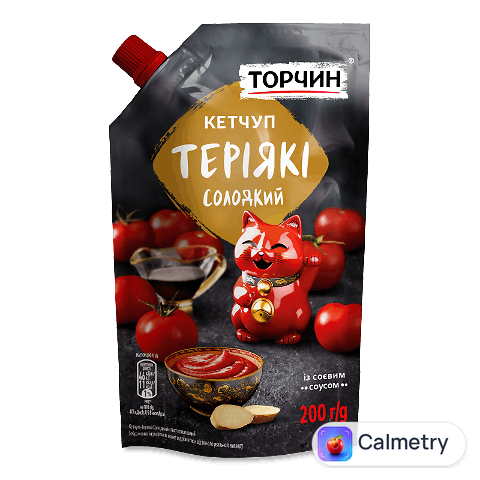 Кетчуп Торчин Теріякі солодкий пастеризований, 200г