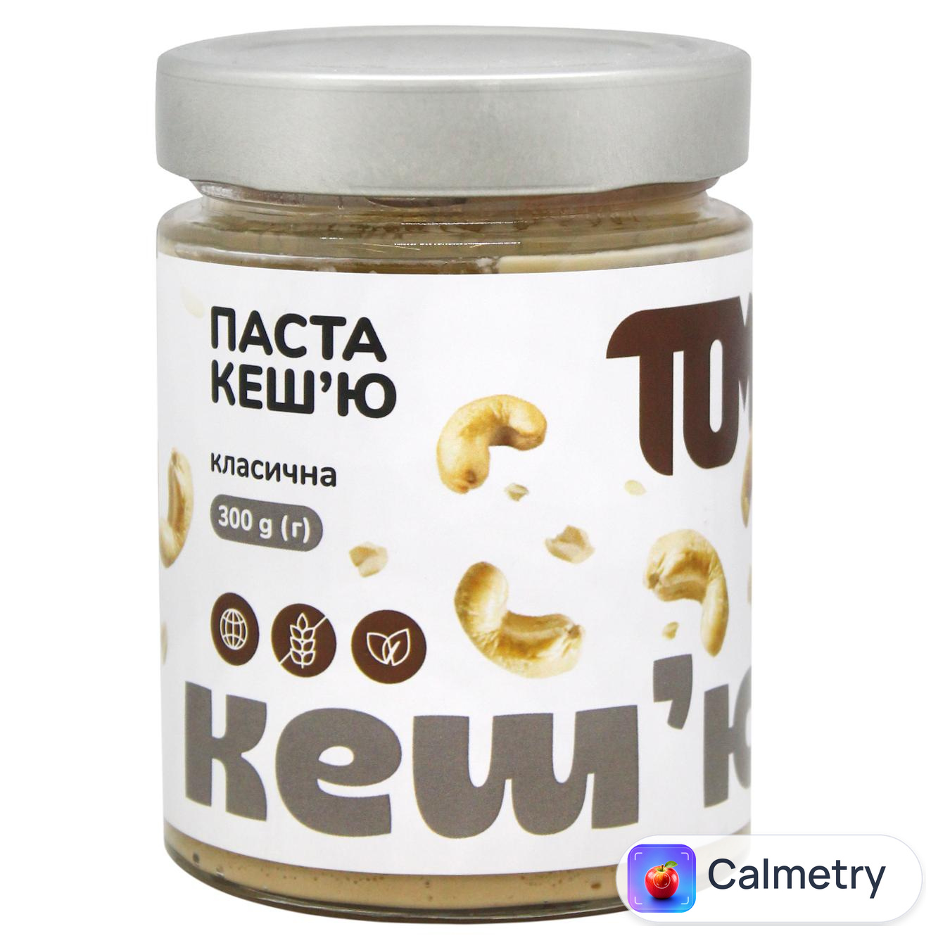 Паста горіхова ТOM класична кеш'ю 300г — фото продукту