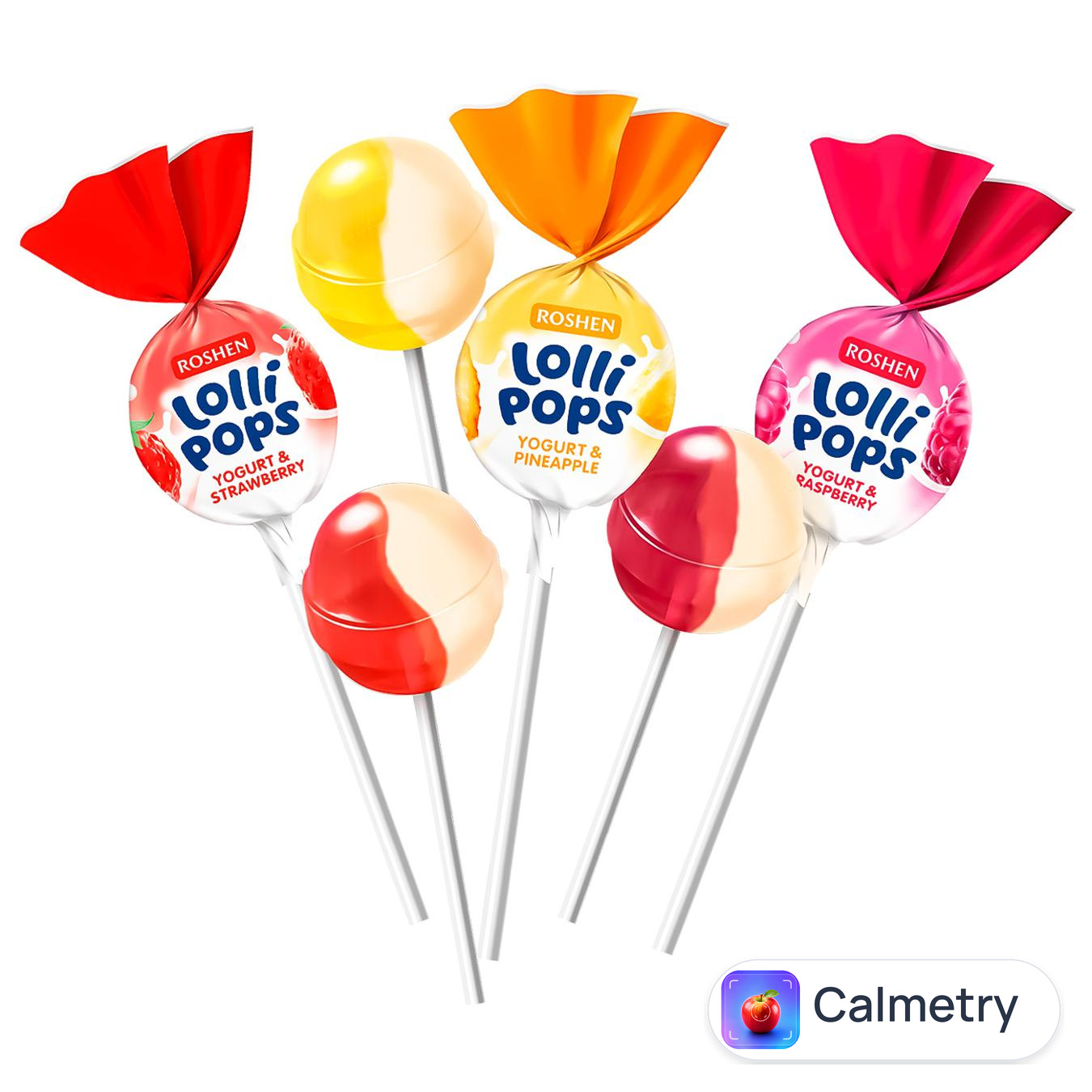 Цукерки Roshen Lolli Pops Йогурт