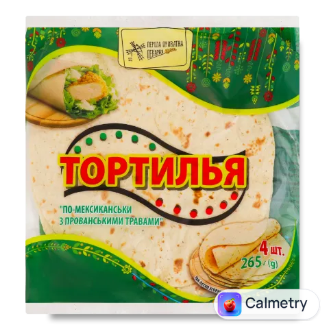 Коржі «Перша Приватна Пекарня» Tortillas прованські трави
