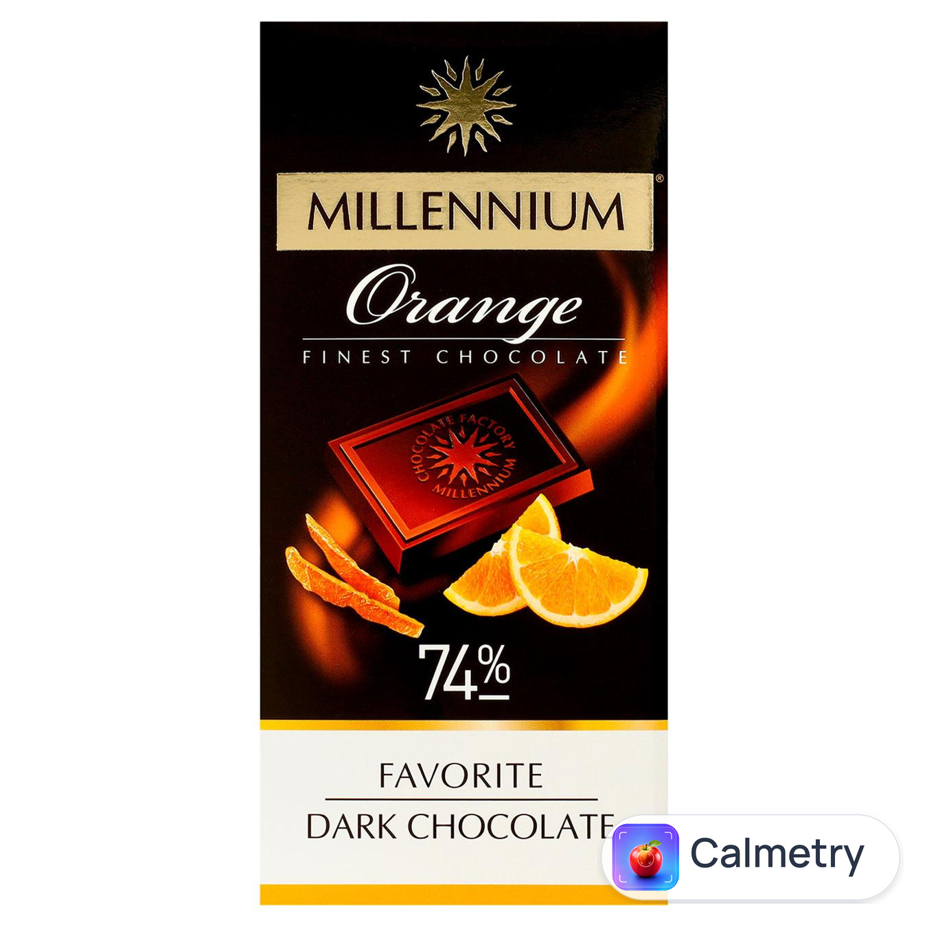 Шоколад чорний Millennium Favorite з апельсином 74% 100г