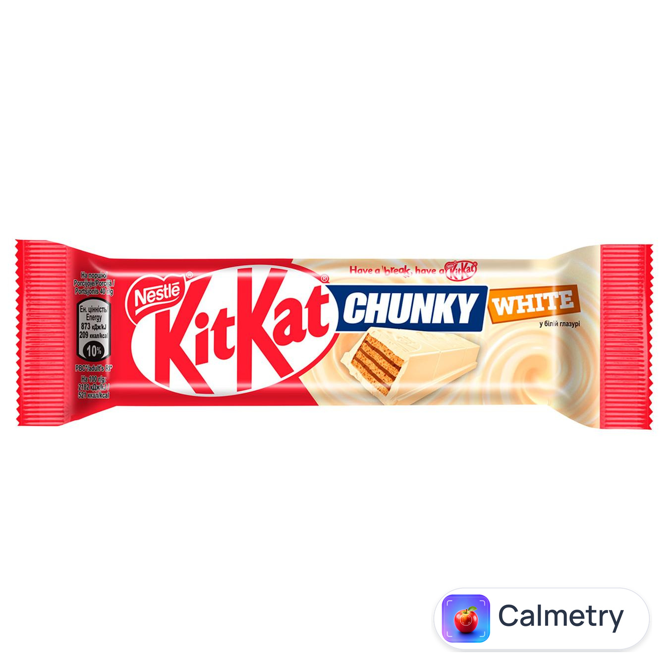 Батончик NESTLÉ® KITKAT® Chunky в білому шоколаді 40г — фото продукту