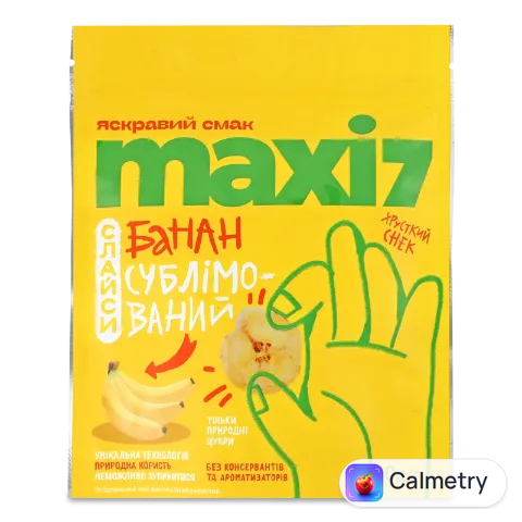 Банан Maxi 7 сублімований слайси
