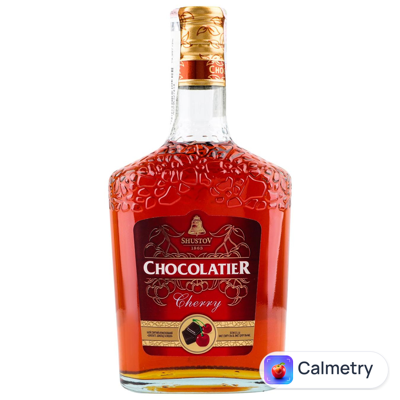 Напій спиртний Shustov Chocolatier Шоколад та вишня ароматизований 30% 0,5л