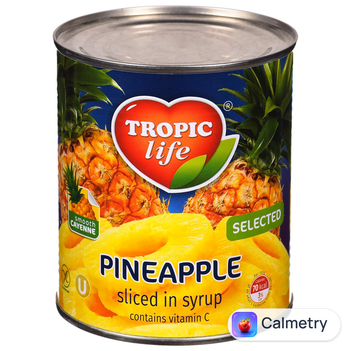 Ананас Tropic Life кільцями у сиропі 850г
