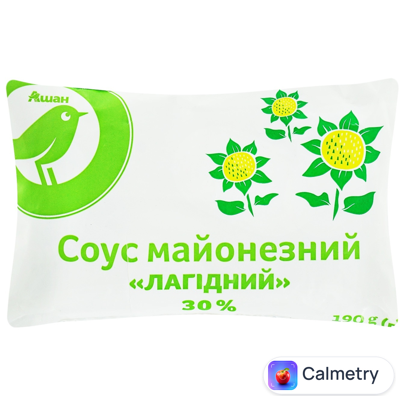 Соус майонезний Auchan Лагідний 30% 190г