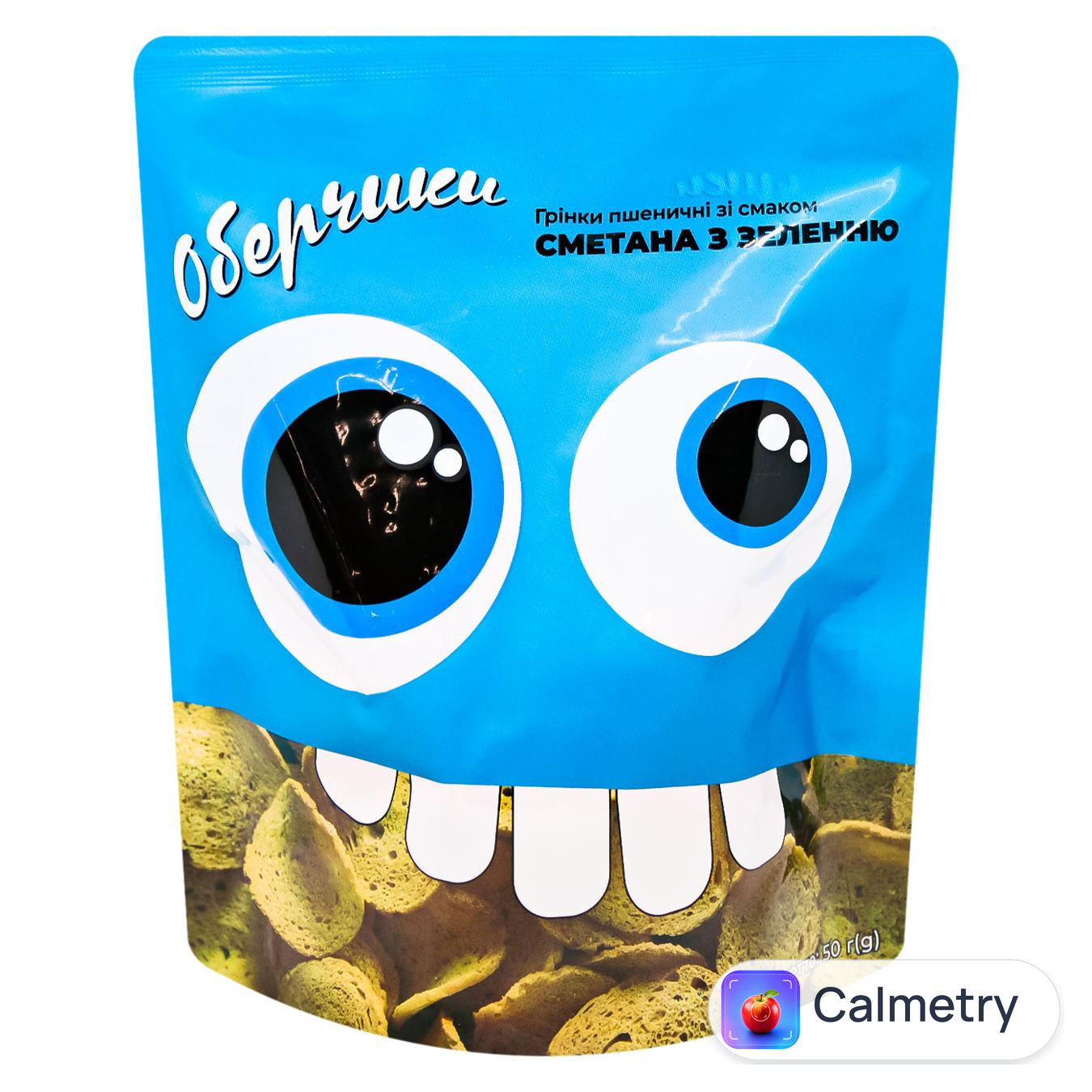 Грінки Оберчики зі смаком сметани із зеленню 50г
