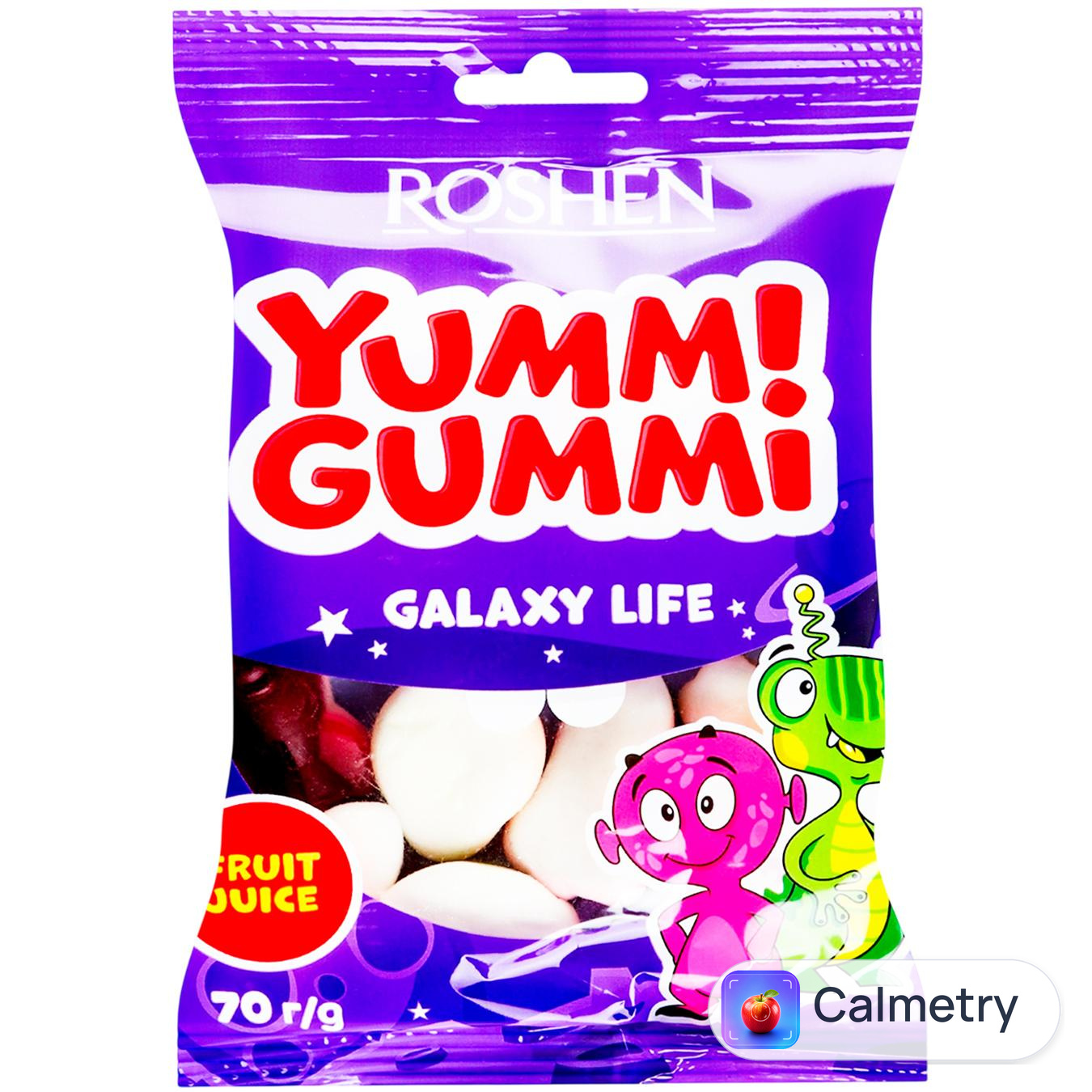 Цукерки Roshen Yummi Gummi Galaxy Life 70г