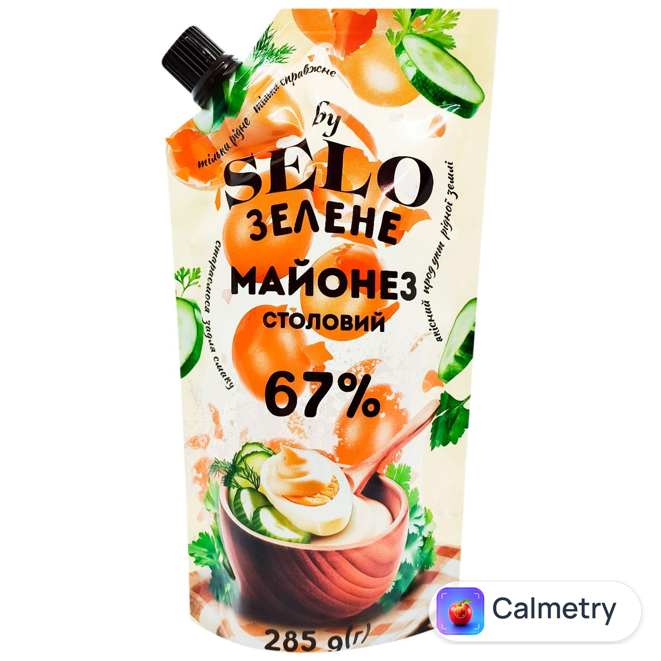 Майонез Selo Зелене Столовий 67% 285г