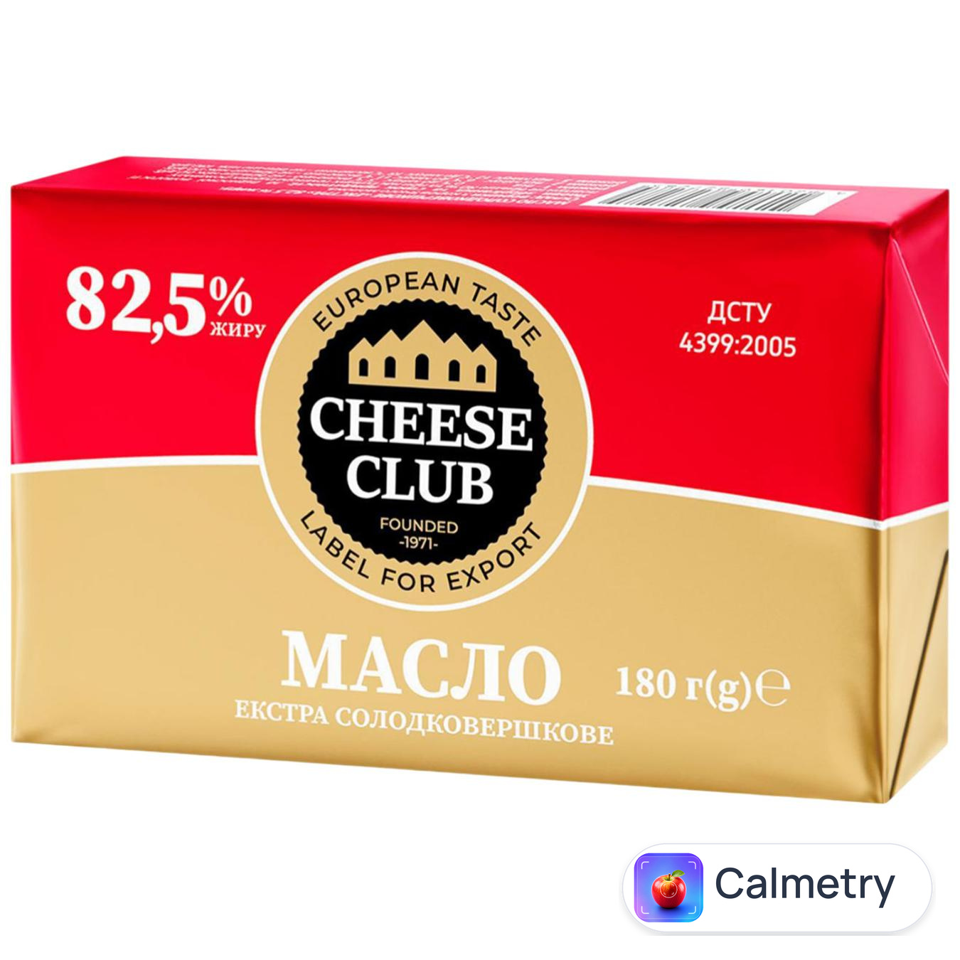 Масло Клуб Сиру Екстра солодковершкове 82,5% 180г