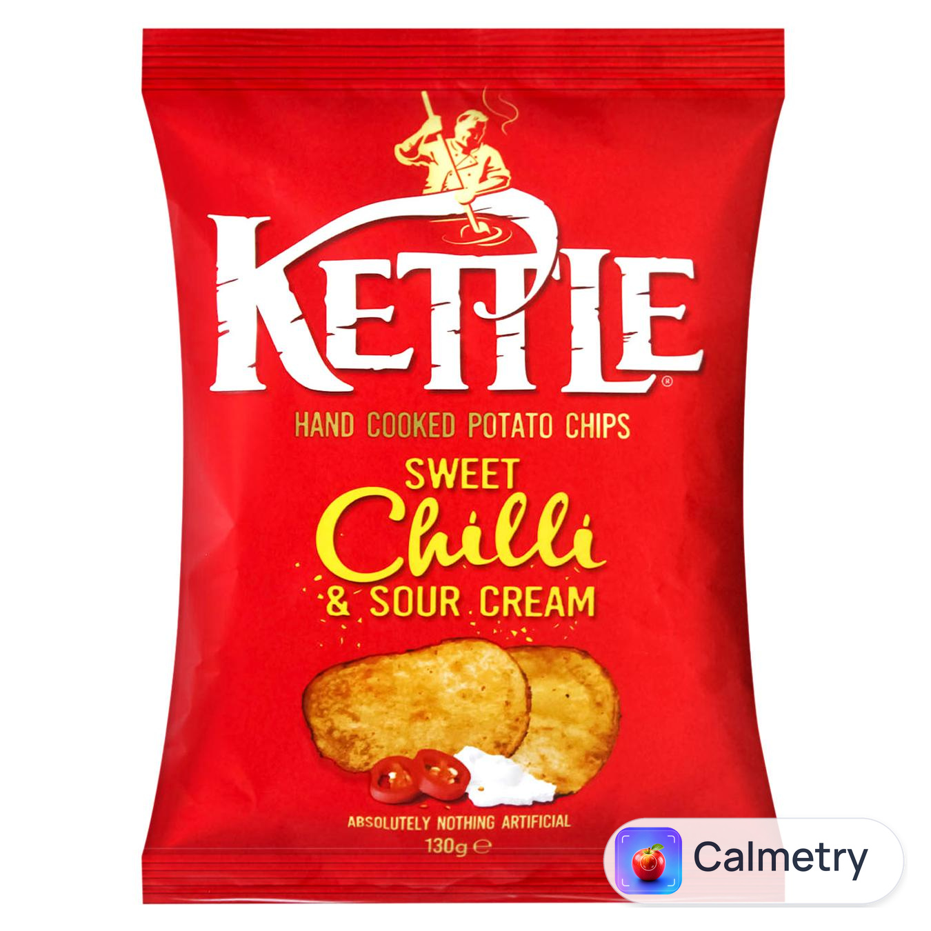 Чипси Kettle зі смаком солодкого перцю чилі та сметани 130г — фото продукту