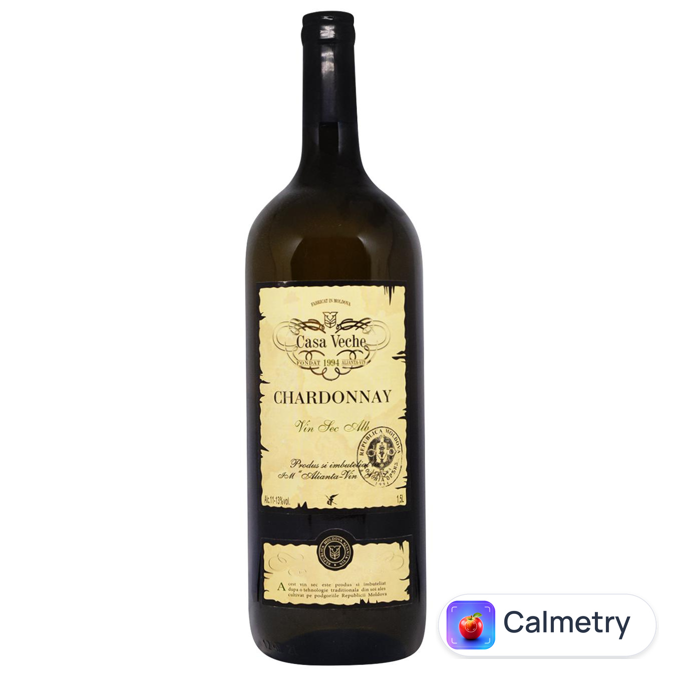 Вино Casa Veche Shardonnay Magnum біле сухе 11-13% 1,5л