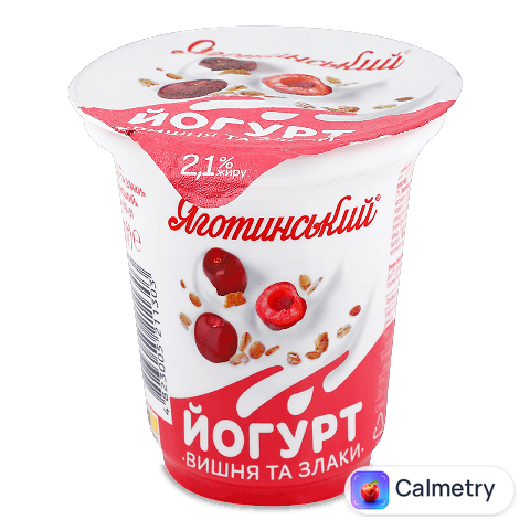 Йогурт Яготинський вишня та злаки 2,1%, 260г