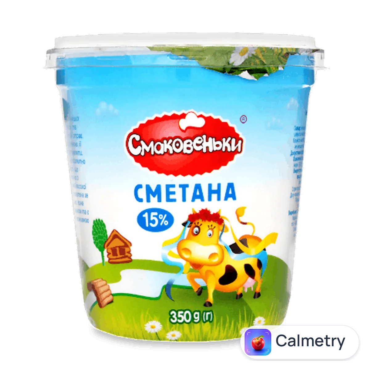 Сметана «Смаковеньки» 15% 350г