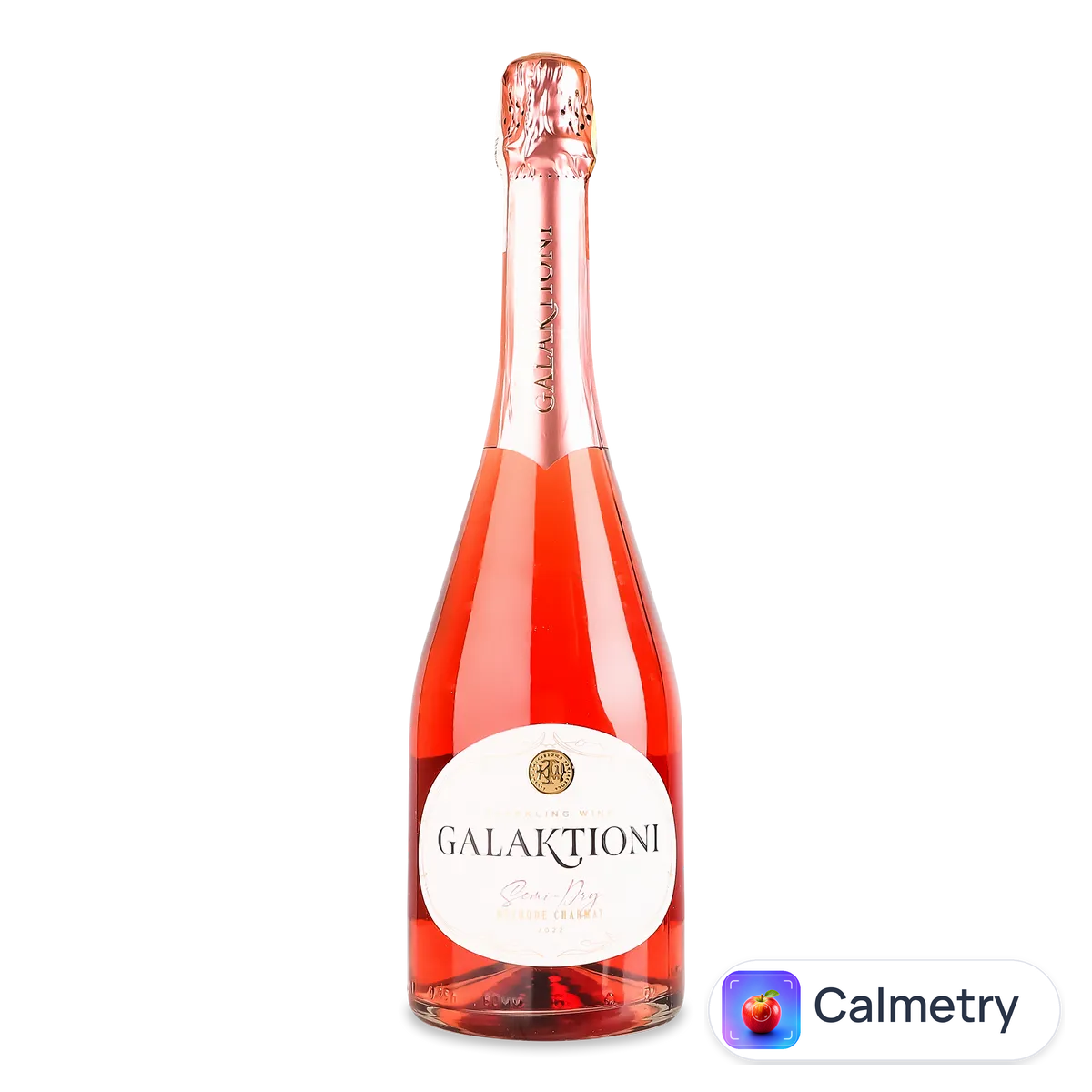 Вино ігристе Galaktioni Rose рожеве напівсухе 0,75л