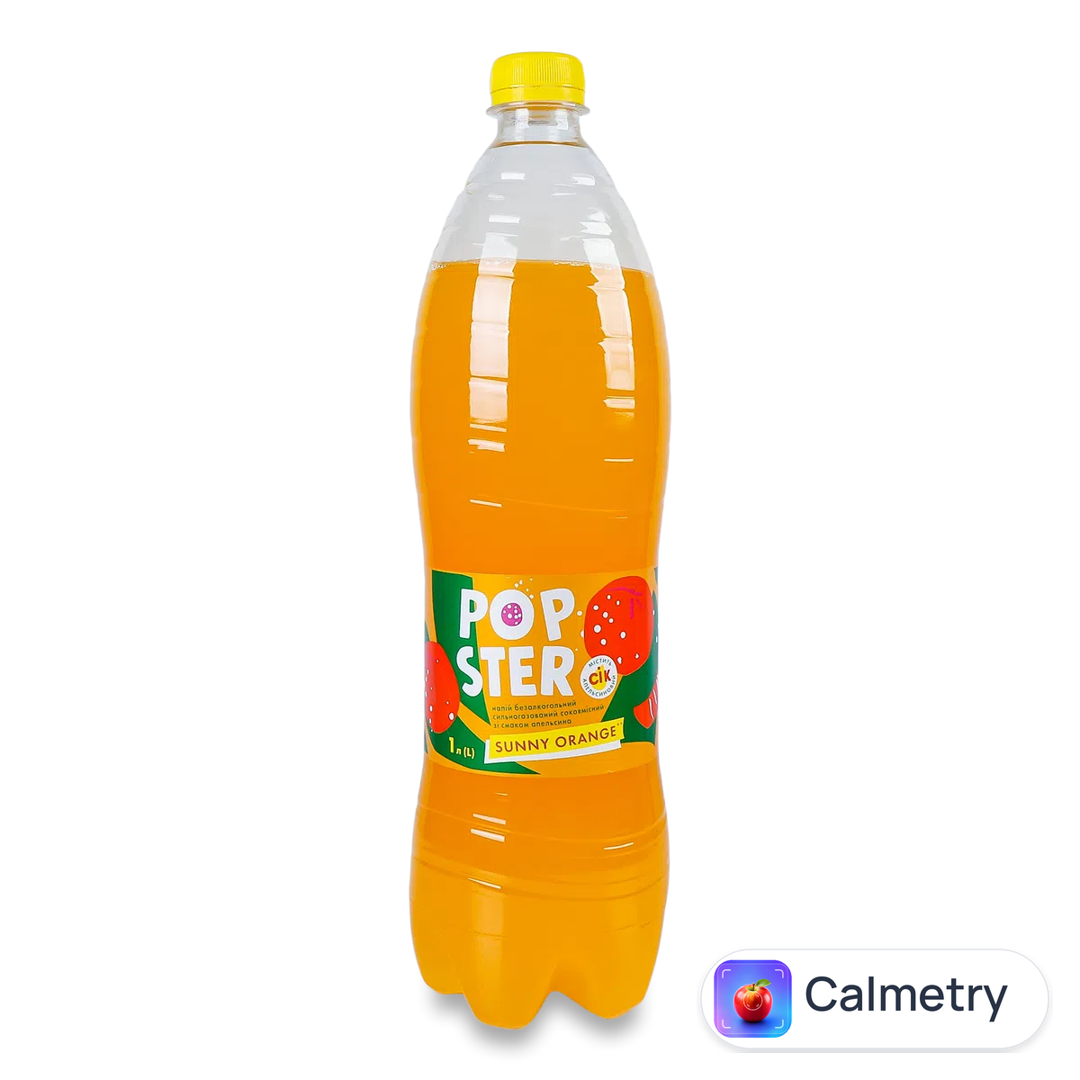 Напій соковмісний Popster Sunny Orange сильногазований 1л