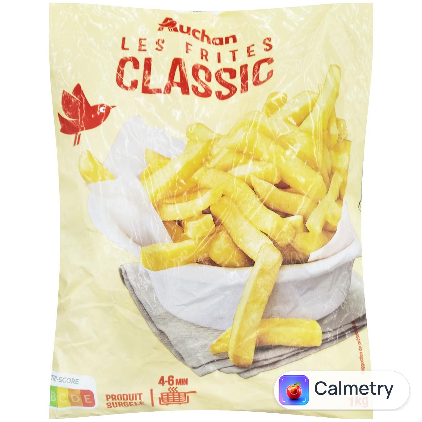 Картопля фрі Auchan Класична заморожена 1кг