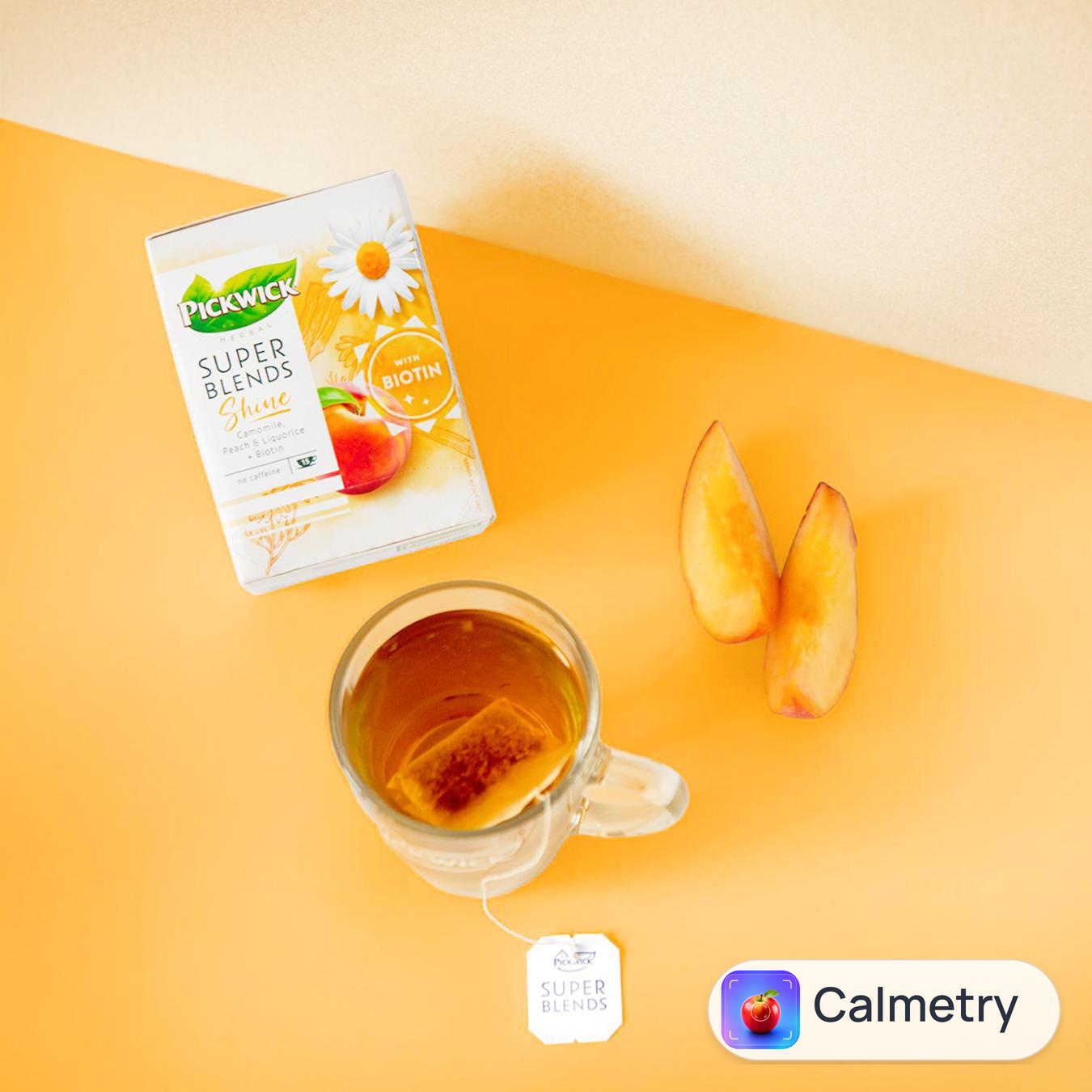 Чай трав'яний Pickwick Super Blends Shine ромашка-персик-лакриця-біотін 1,5г*15шт