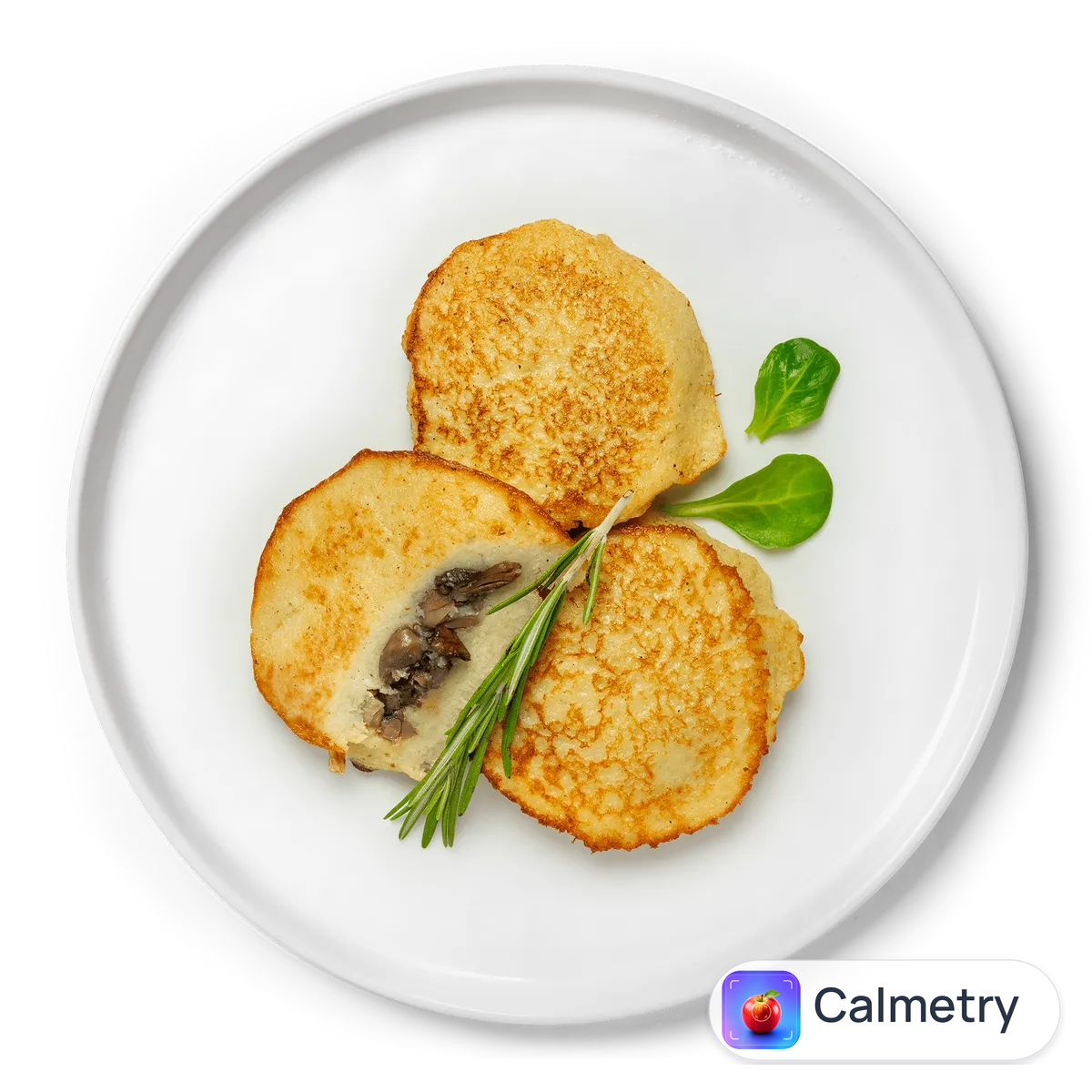 Деруни, фаршировані грибами