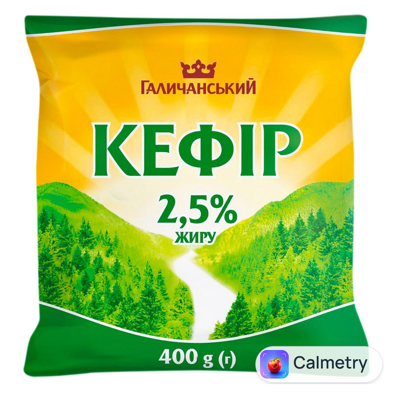 Кефір ГаличанськиЙ 2,5% 400г — фото продукту