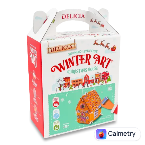 Печиво Delicia Різдвяна хатинка цукрове