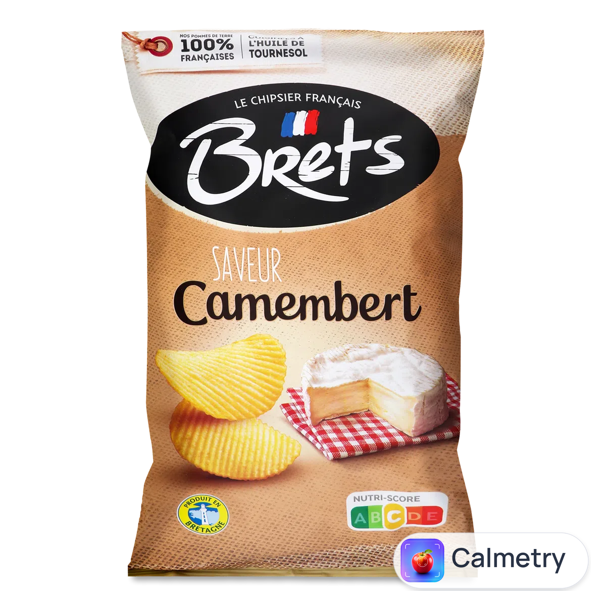 Чипси Bret's картопляні зі смаком сиру камамбер 125г