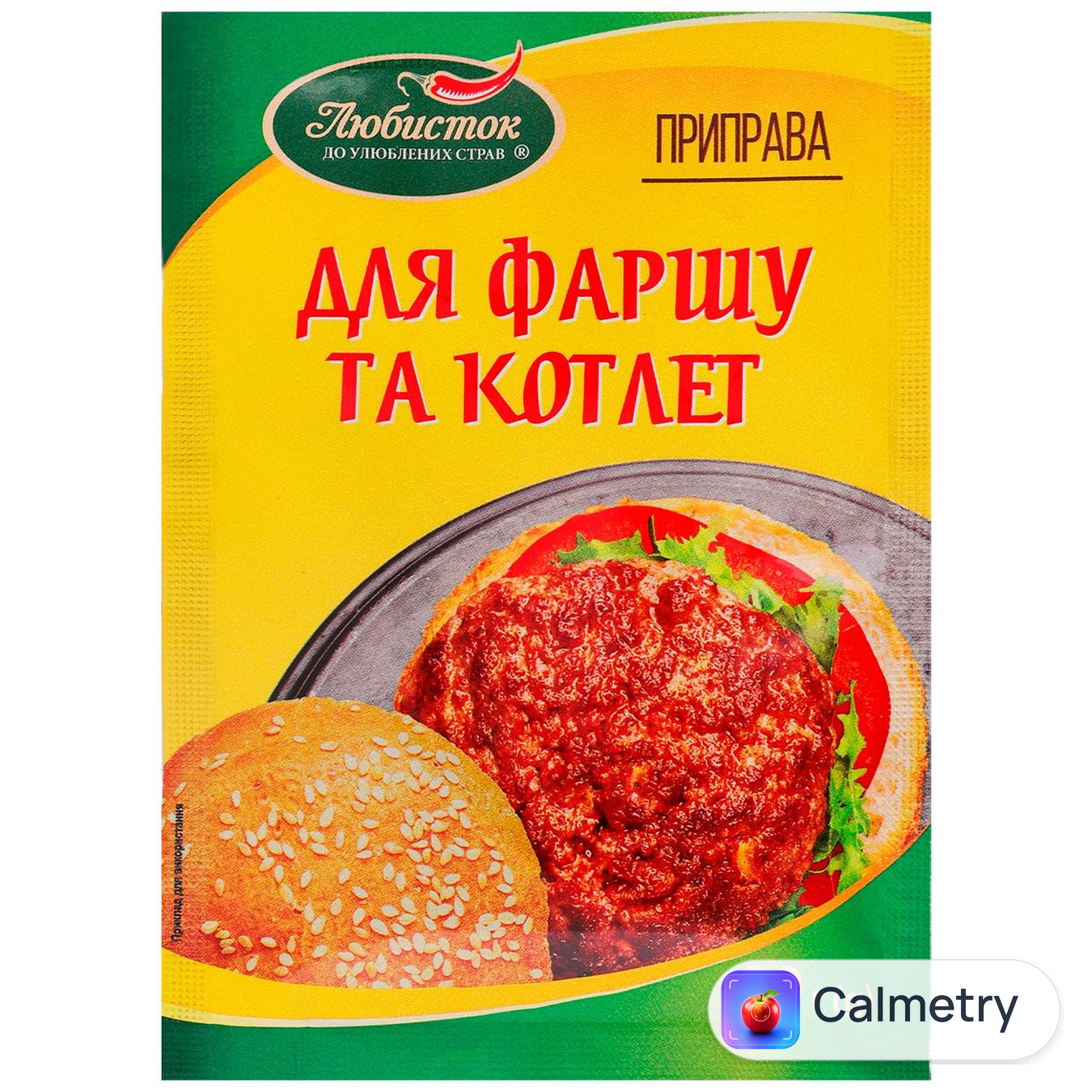 Приправа Любисток до фаршу і котлет 30г — фото продукту