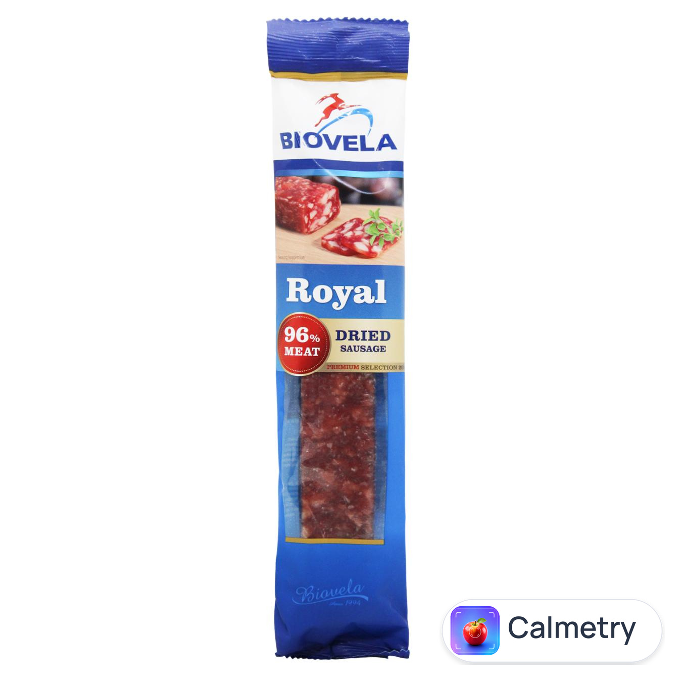 Ковбаса Biovela Royal сиров'ялена вищий сорт 200г