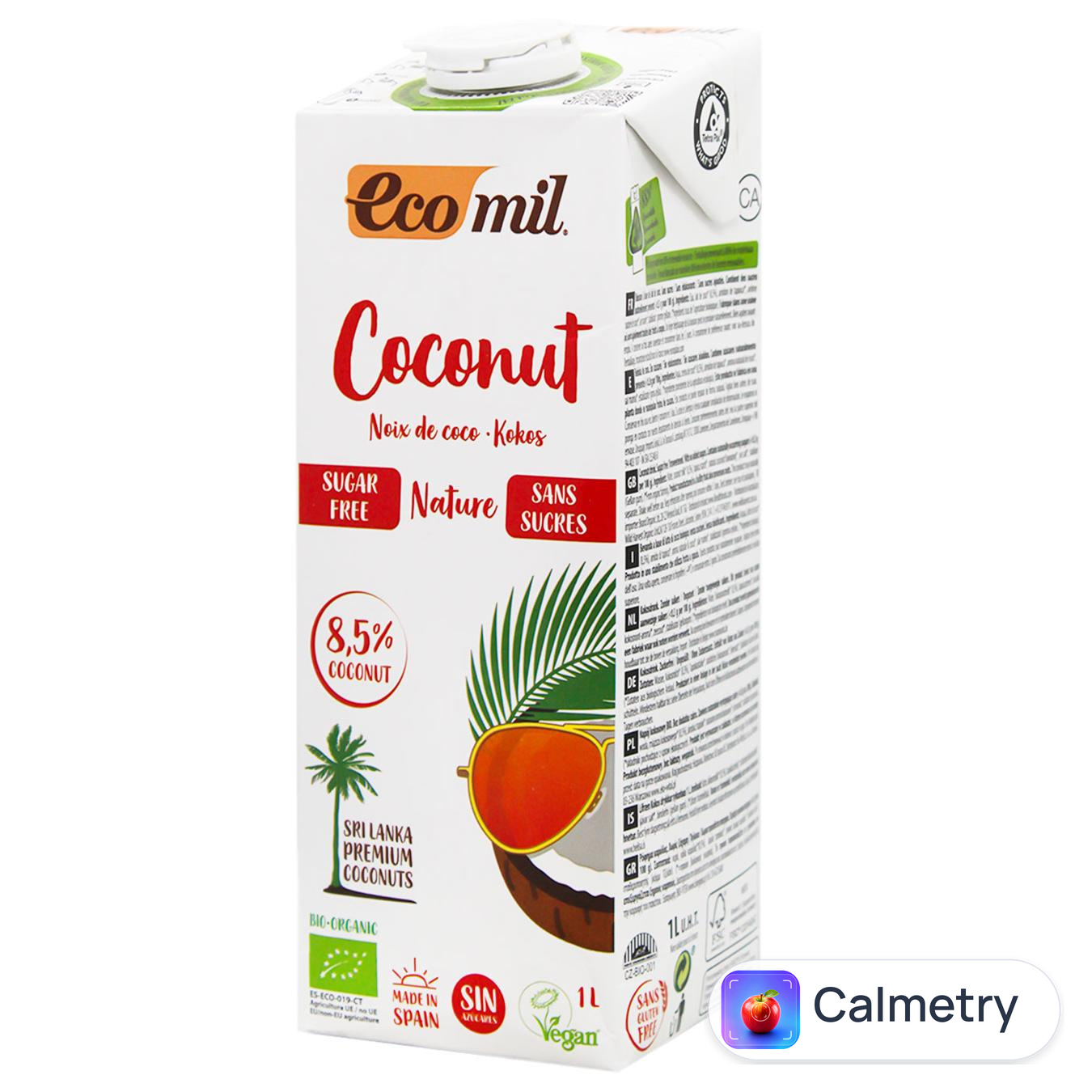 Напій кокосовий Ecomil органічний 1л