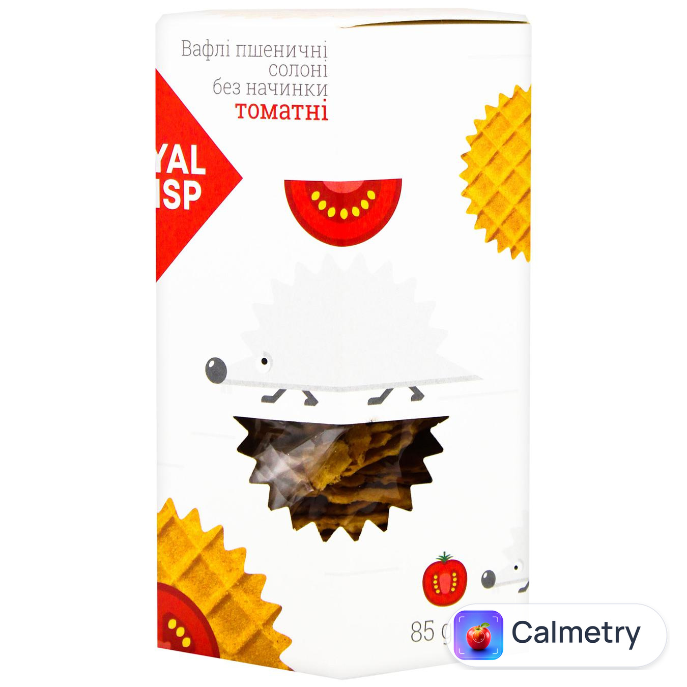 Вафлі Royal Crisp солоні без начинки Чіпс з томатом 85г