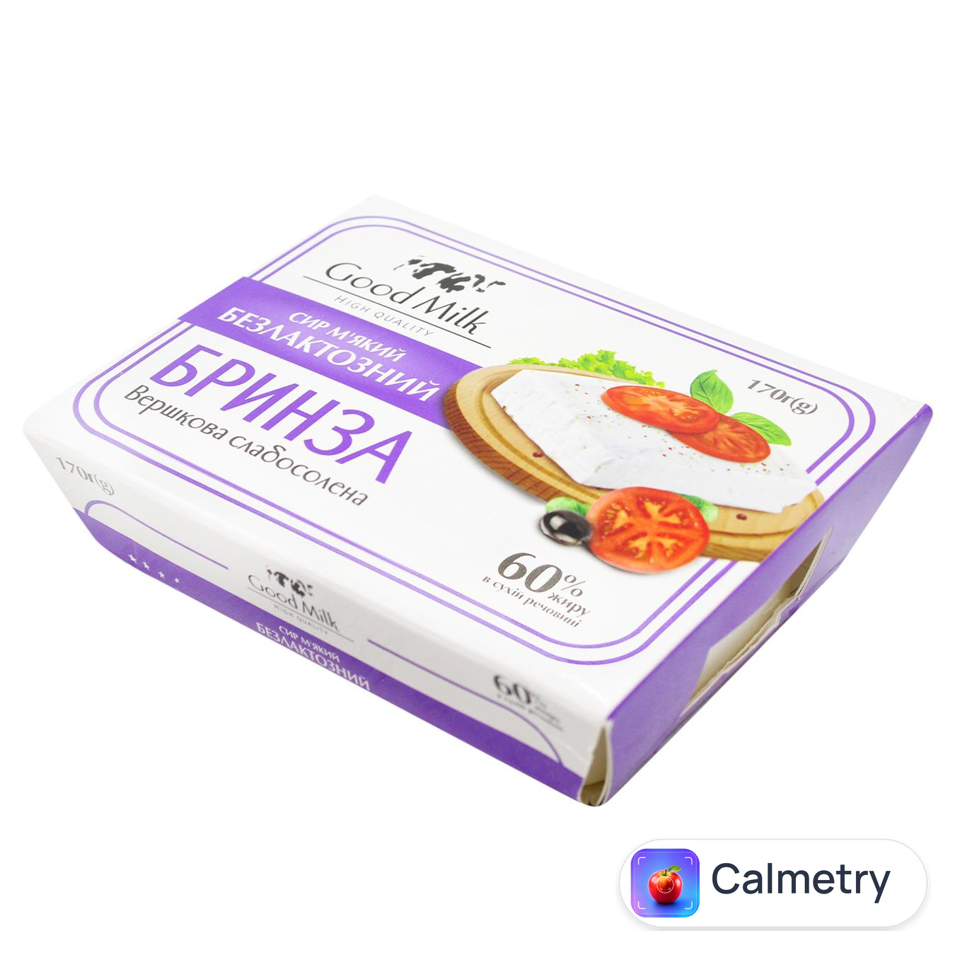 Сир Good Milk Бринза вершкова слабосолена безлактозний 60% 170г