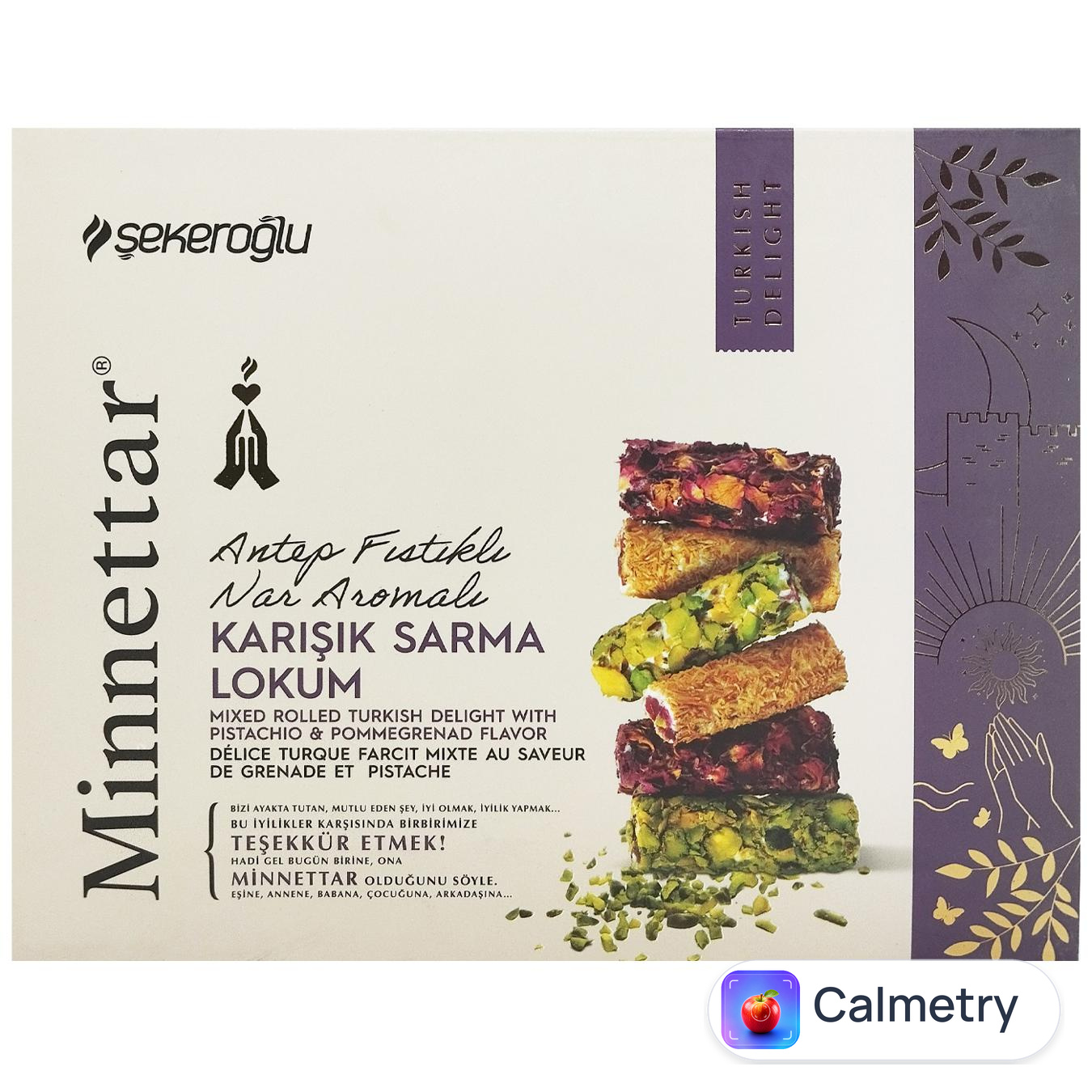 Лукум Minnettar Асорті гранат з фісташками 300г