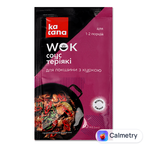 Соус Katana Wok Теріякі для локшини з куркою, 60мл