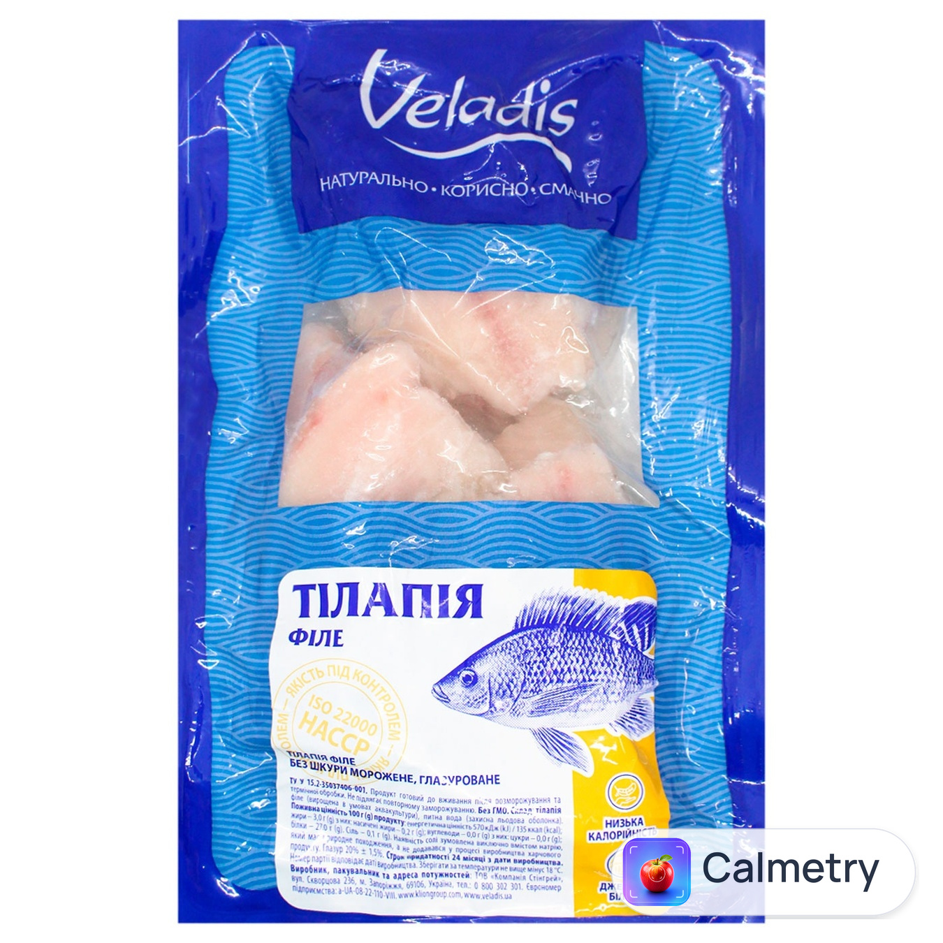 Тілапія Veladis філе без шкіри морожене