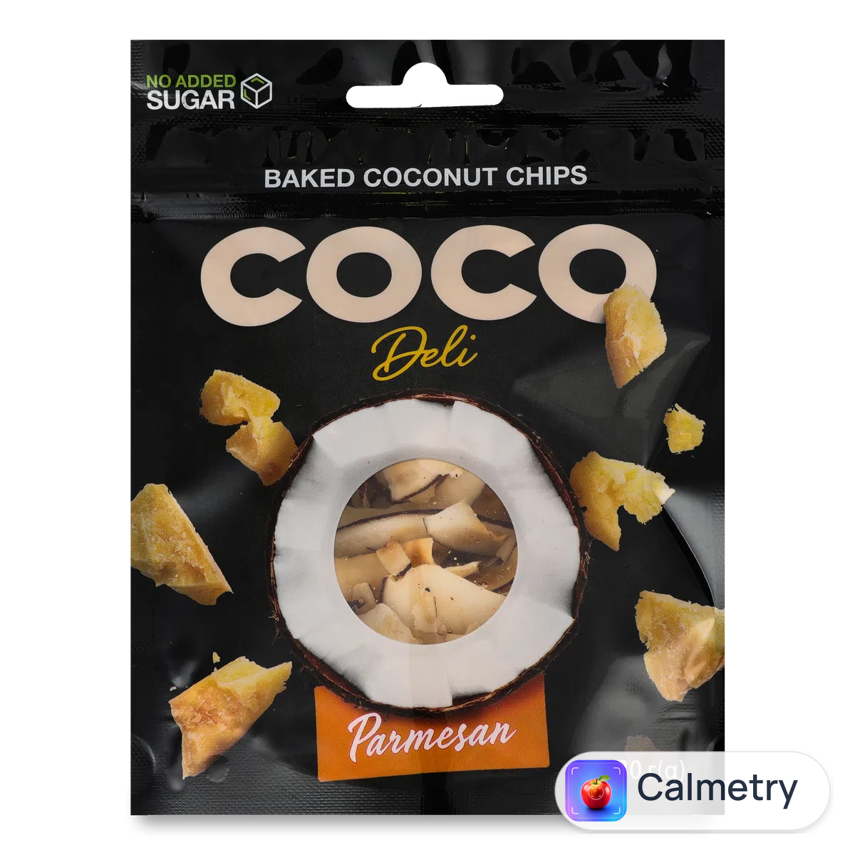 Чипси CocoDeli кокосові з сиром пармезан 30г