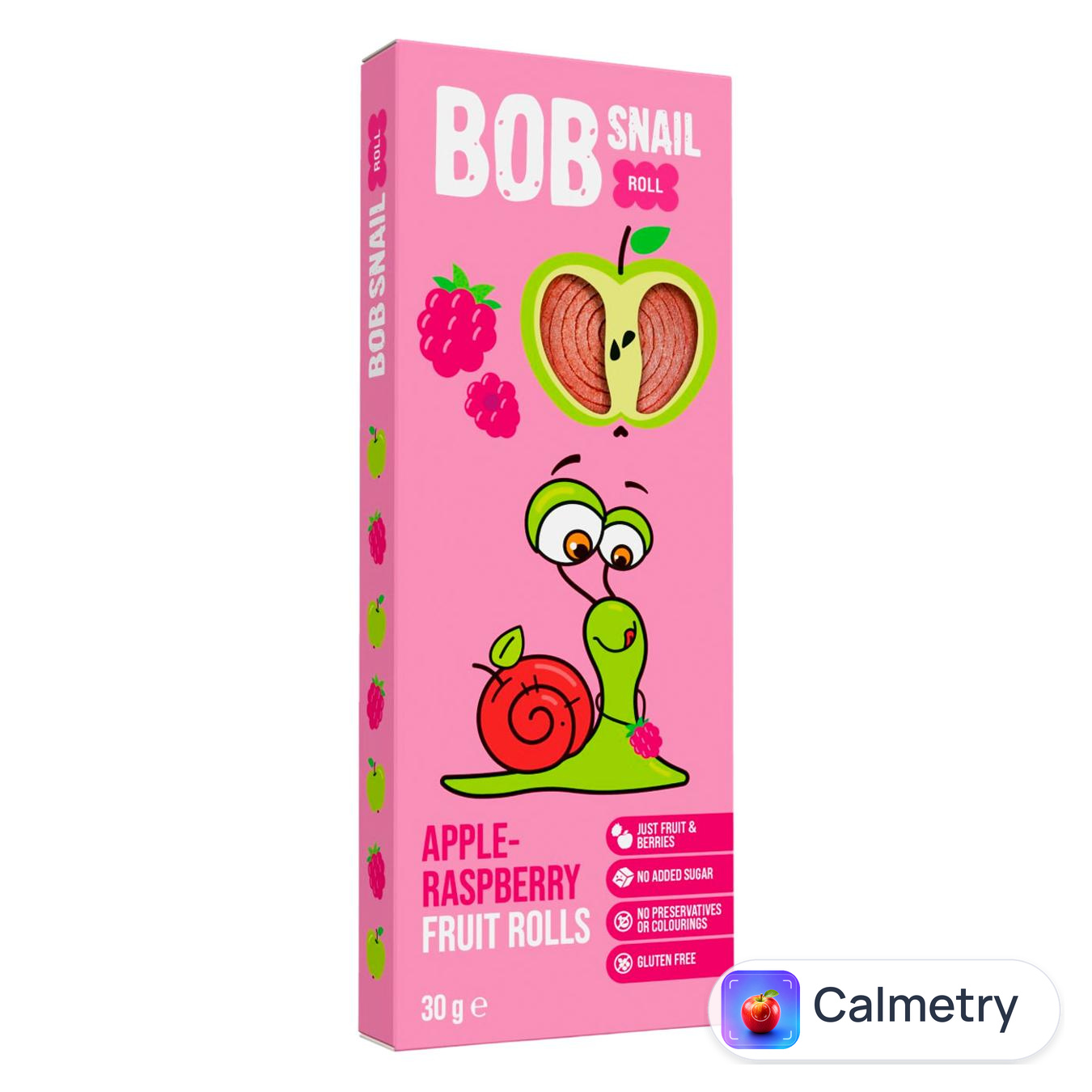 Цукерки Bob Snail Яблуко-малина натуральні 30г