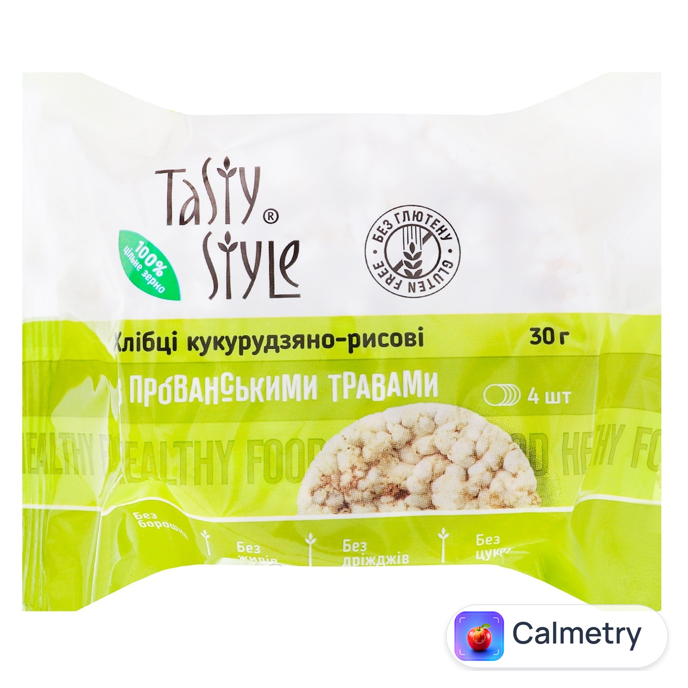 Хлібці Tasty Style безглютенові кукурудзяно-рисові з прованськими травами 30г