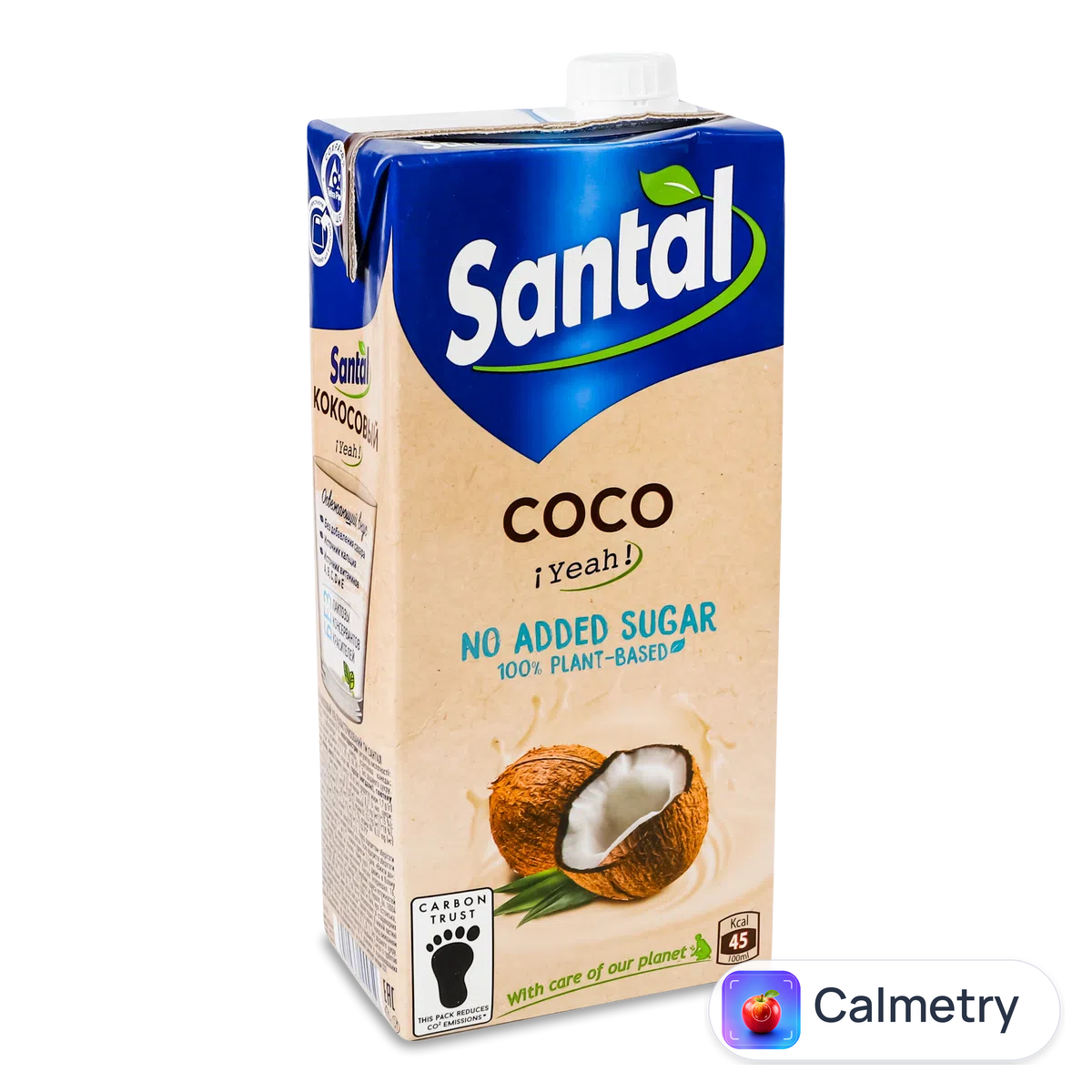 Напій Santal кокосовий ультрапастеризований без цукру 1,7% 1л
