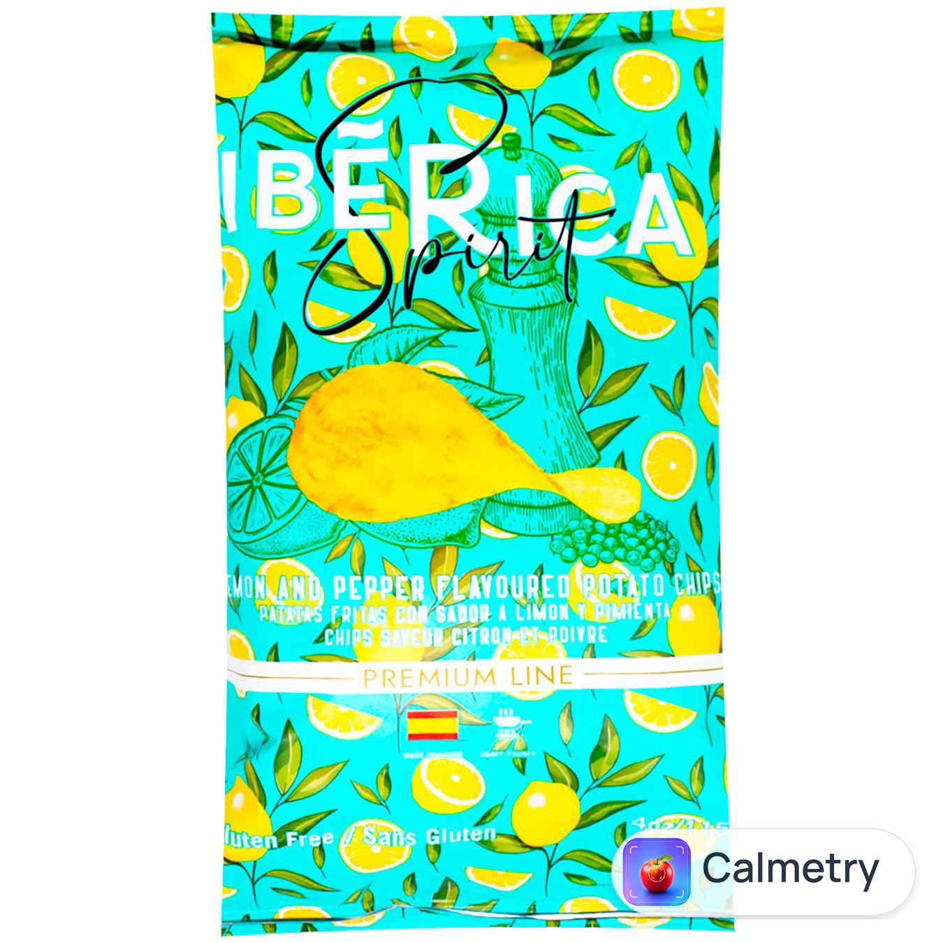 Чипси картопляні Iberica Spirit зі смаком лимону та перцю 115г