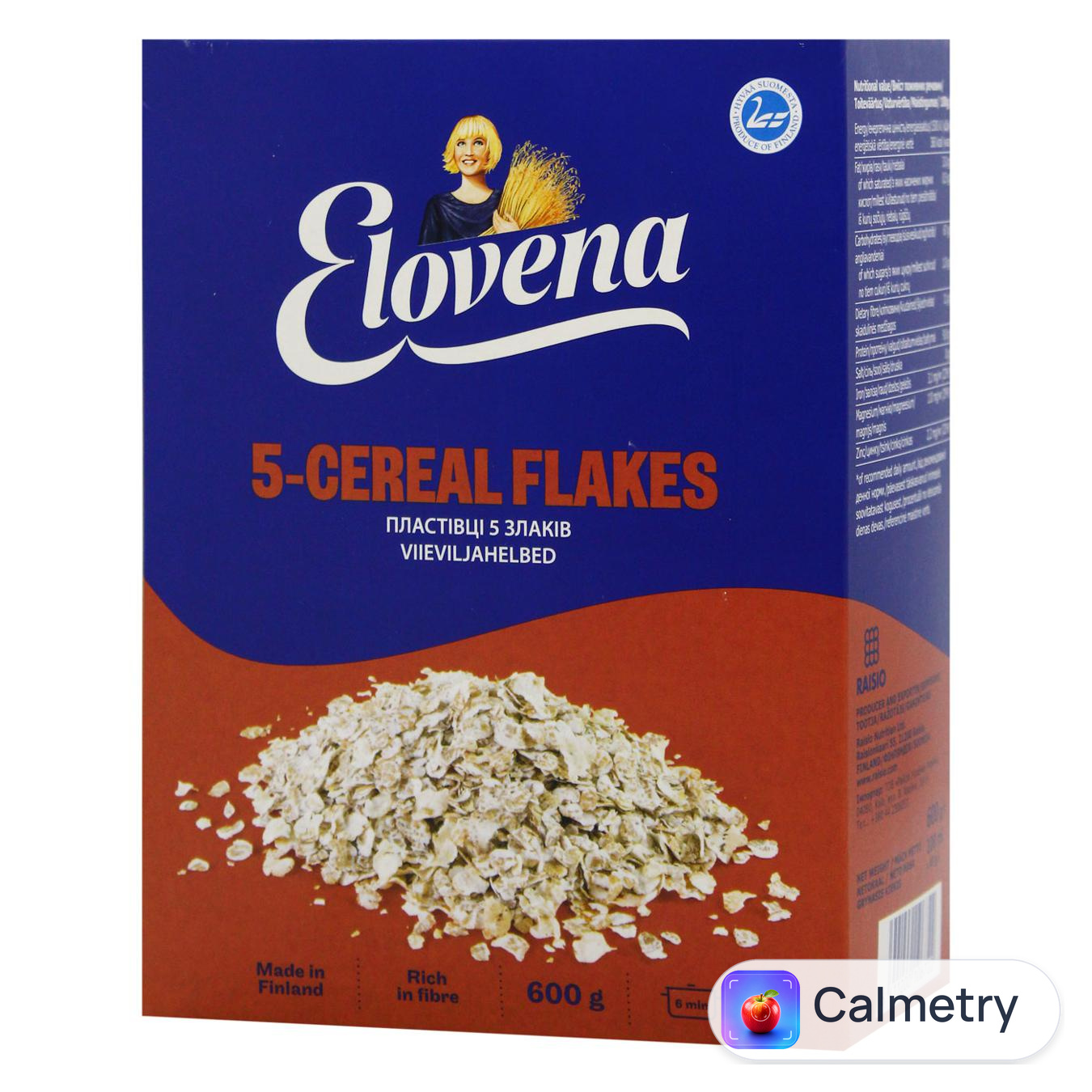 Суміш пластівців Elovena 5 злаків 600г — фото продукту