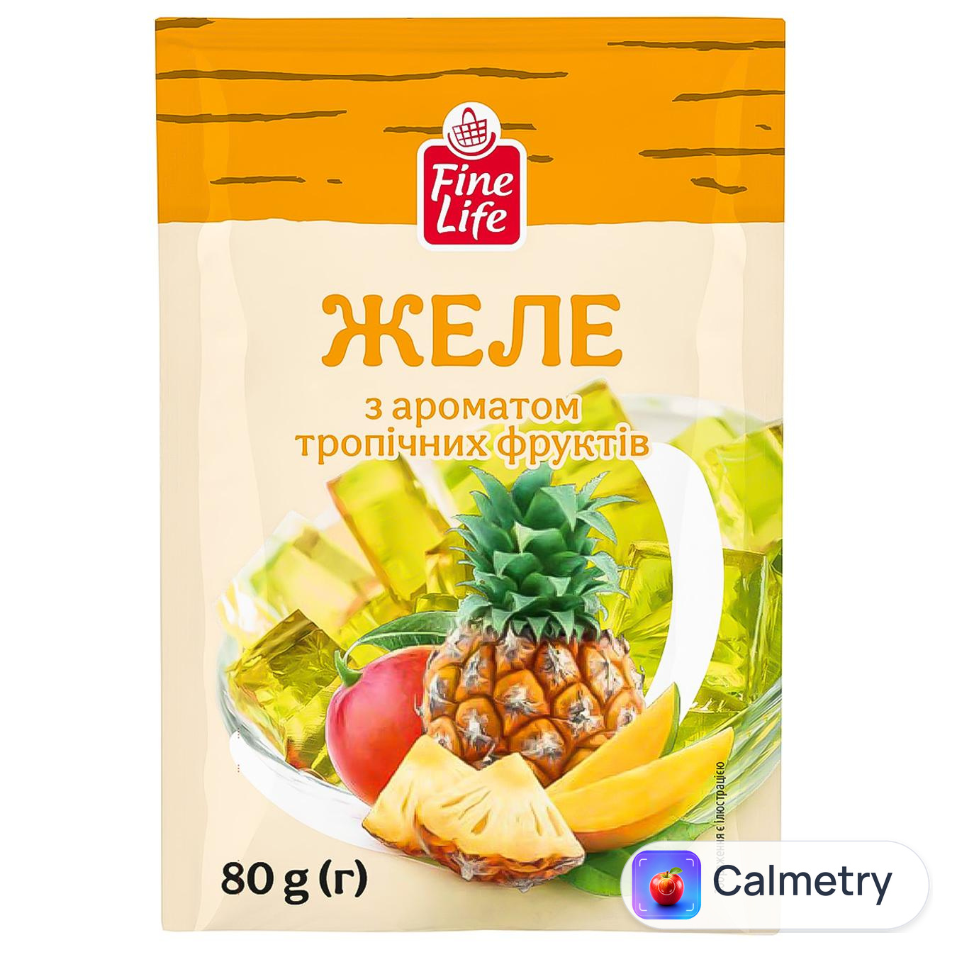 Желе Fine Life з ароматом тропічних фруктів 80г