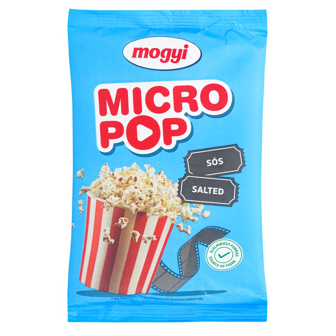 Попкорн Mogyi для мікрохвильової печі з сіллю 100г — фото продукту