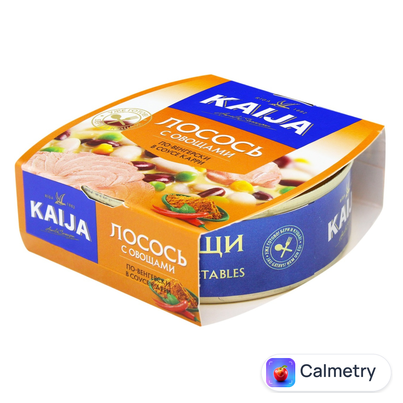 Лосось Kaija по-угорськи з овочами в соусі карі 220г