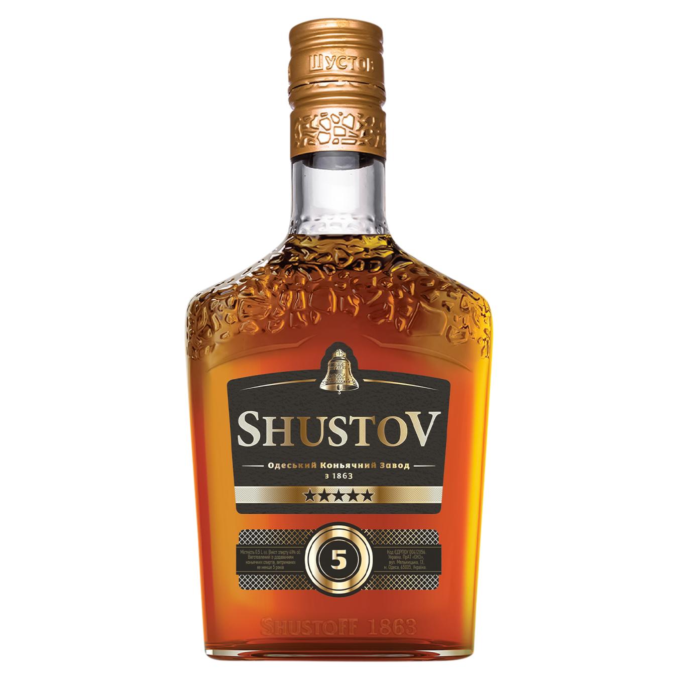 Напій спиртний Shustov Велична колекція 5 років 40% 0,5л — фото продукту