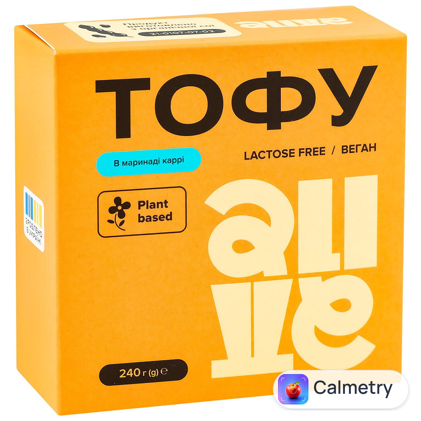 Тофу Alive №12 в маринаді каррі 240г — фото продукту