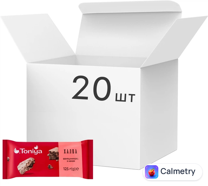 Упаковка халви соняшникової Toniya з какао 2.5 кг