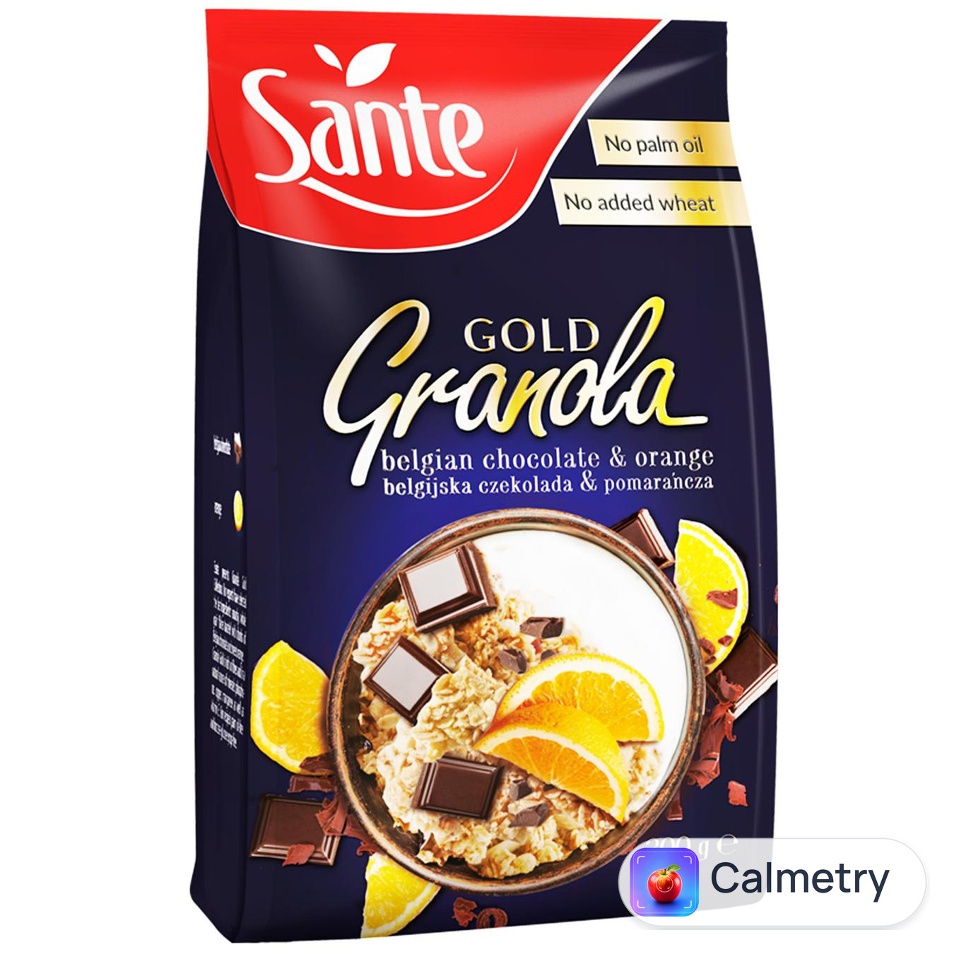 Гранола Sante Gold з бельгійським шоколадом та апельсином 300г