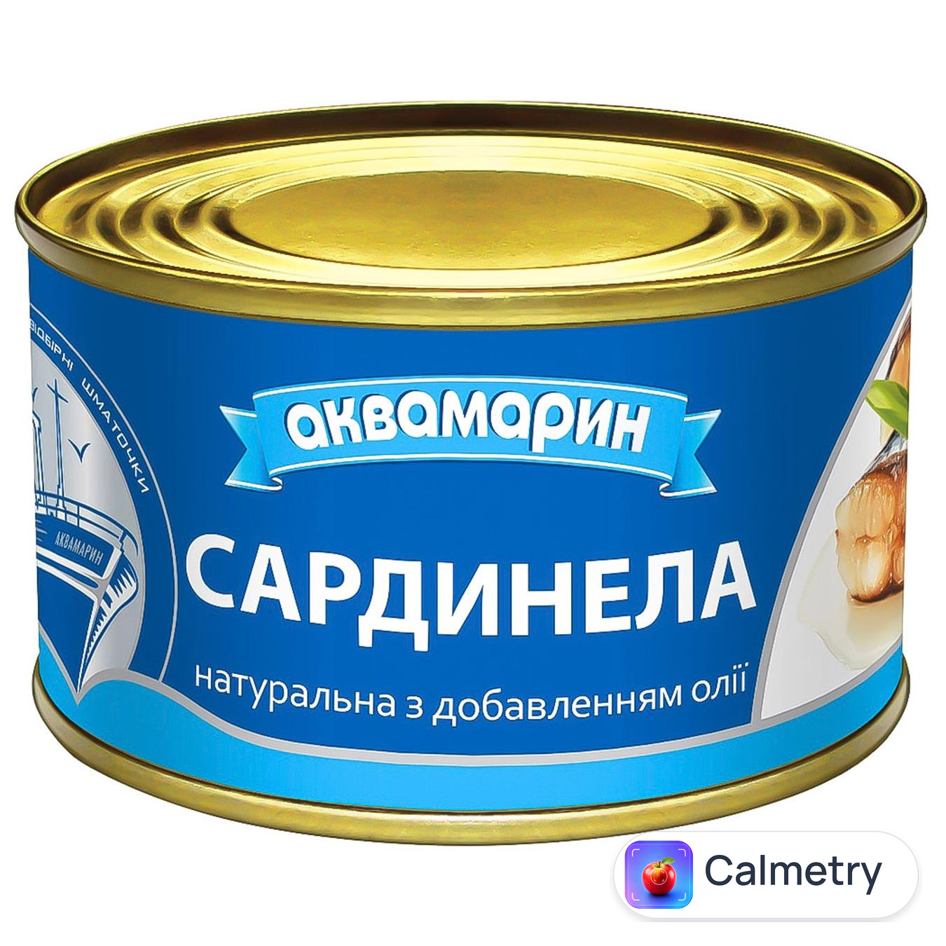 Сардинела Аквамарин натуральна з додаванням олії 230г