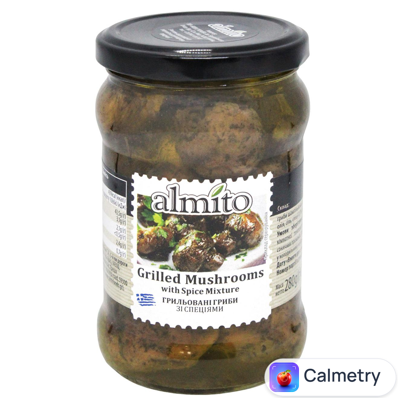 Гриби Almito грильовані із сумішшю спецій 320мл — фото продукту