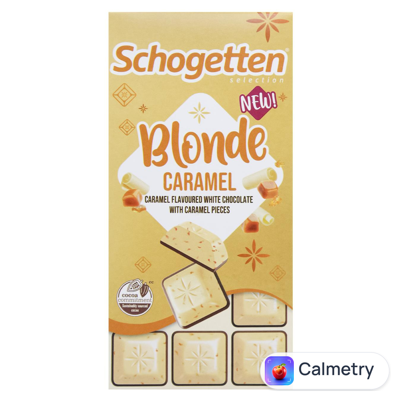 Шоколад молочний та білий Schogetten зі шматочками карамелі 100г — фото продукту